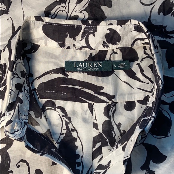 Lauren Ralph Lauren Long Sleeve Blouse Large - Picture 5 of 8